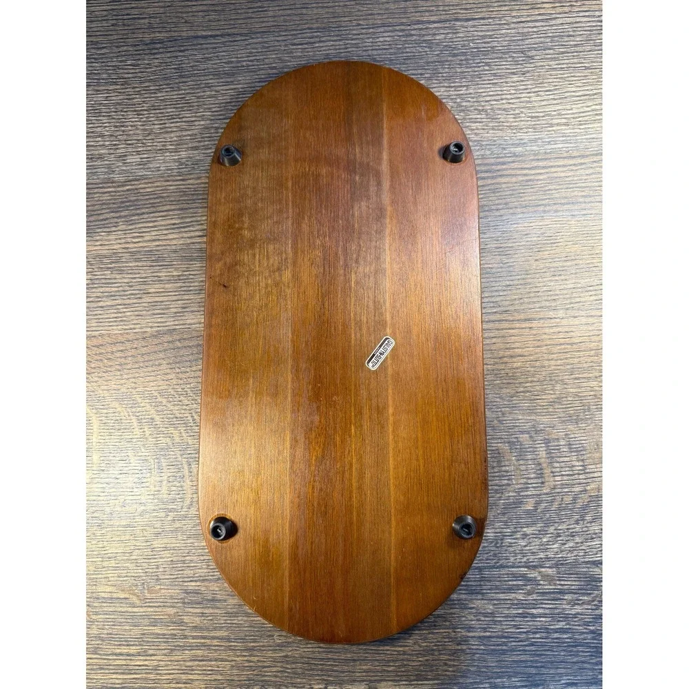 Mid-Century Wood Serving Tray with Ceramic‎ Tile: Gailstyn-Sutton, Taiwan